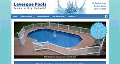 Desktop Screenshot of levesquepool.com